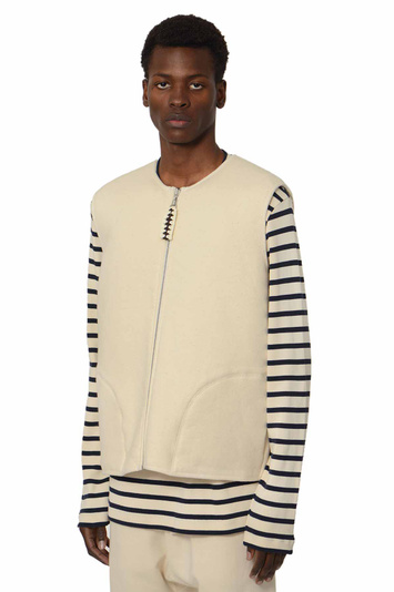 JIL SANDER+ Zip Vest Natural 