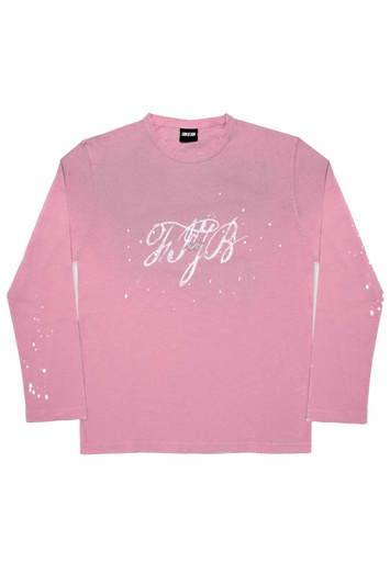 SON IS SON Family Isn't Just Blood LS T-shirt Pink