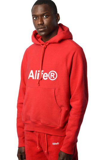 ALIFE Red Logo Hoodie . Men . L