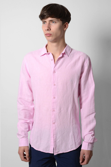Camisa Fleming cor-de-rosa