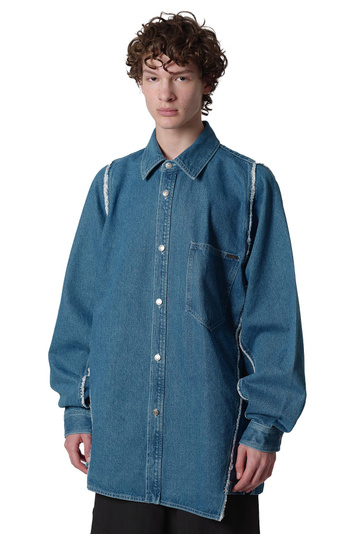 SONGZIO Polyptych Embroidered Denim Shirt