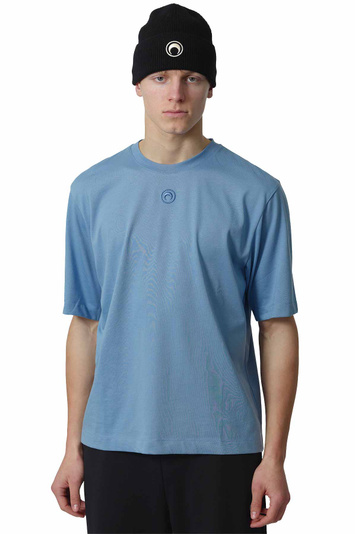 Camiseta MARINE SERRE Moon Logo Jersey Azul Bonnet