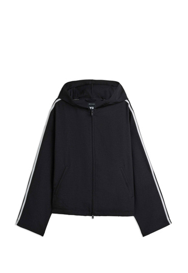 Y-3 Hooded Track Top 3-Stripes Black