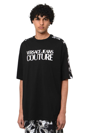 VERSACE JEANS COUTURE Logo T-shirt Black . Men . M