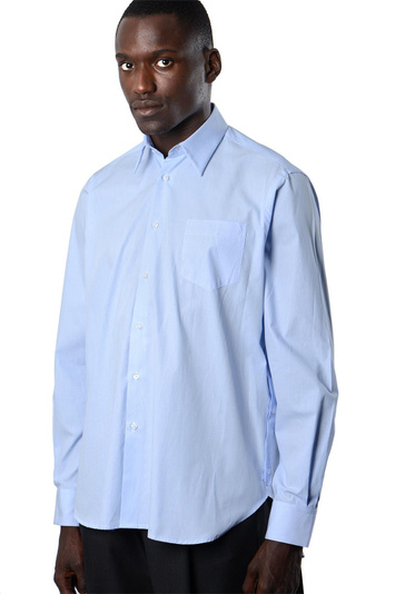 INÊS TORCATO Side Straps Blue Striped Shirt . Men . S