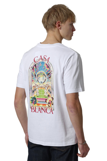 CASABLANCA Tennis Landscape T-shirt White