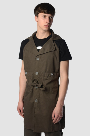 TELFAR Brown Sleeveless Trench-Coat