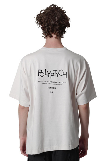 SONGZIO Asymetric Polyptych T-shirt Off-White