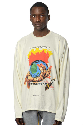 RHUDE Smoking Gun White LS Tee . Men . XS