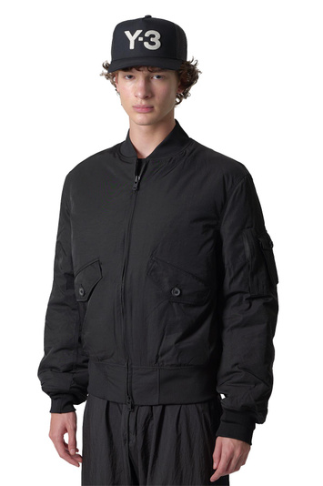 Y-3 Nylon Bomber Jacket Black . Men . M