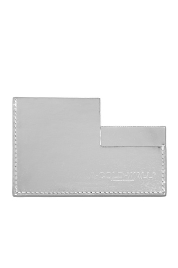 A-COLD-WALL Tarjetero angular plateado