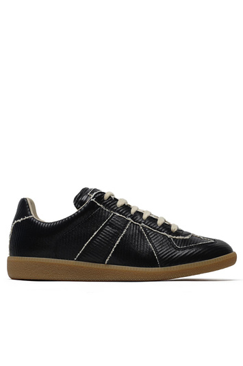 MAISON MARGIELA Bonded Leather Replica Sneakers Black