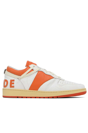 RHUDE Rhecess Low Sneakers White/Orange . Men . 7 UK