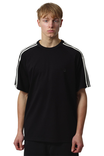 Y-3 Short-sleeved 3-Stripes Wire T-shirt Black . Men . S