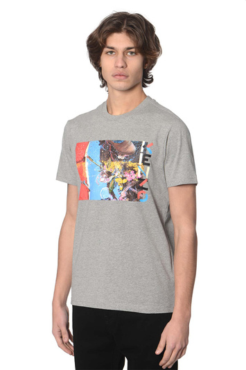 KENZO Grey Expressionim T-shirt . Men . M