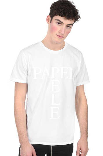 INÊS TORCATO Papel White T-Shirt . Men . S