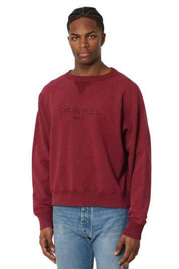 MAISON MARGIELA Reverse Logo Sweatshirt Burgundy . Men . L