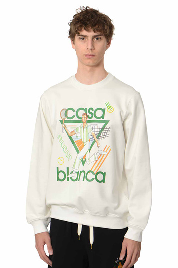 CASABLANCA Le Jeu Sweatshirt White . Men . XL