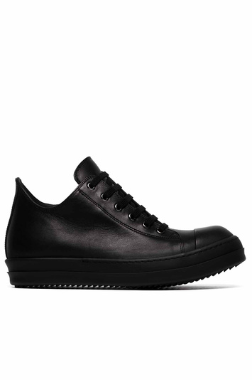 RICK OWENS Hollywood Runway Low Sneakers Black/Black . Men . 45