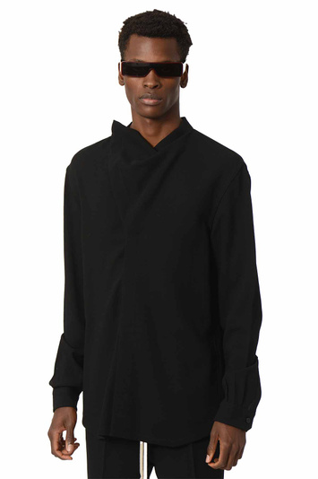RICK OWENS Concordians Island Shirt Black