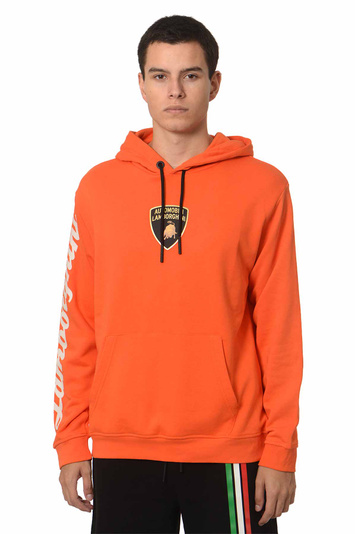 AUTOMOBILI LAMBORGHINI Schild Hoodie Orange