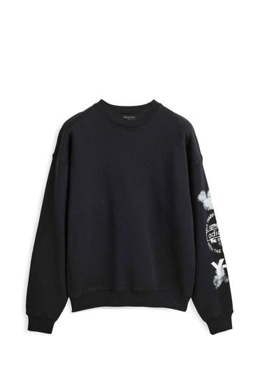 Y-3 Graphic Crew Sweatshirt Black