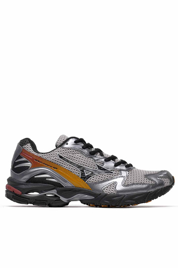 MIZUNO Wave Rider 10 Sneakers Harbor Mist/Black/Harvest Gold . Men . 8 UK