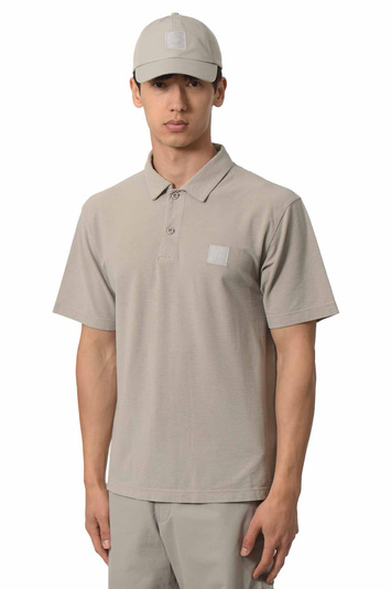 STONE ISLAND Ghost 2200001 Crepe Cotton Jersey Polo-Shirt Dust Grey