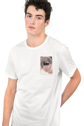 DUST De Lo Santos White T-Shirt . Men . XL