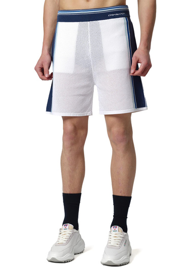 CASABLANCA Mesh Striped Shorts Blue/White