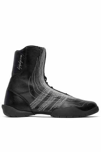 Y-3 W Regu Embroidery Hi Sneakers Black . Men . 9,5 UK