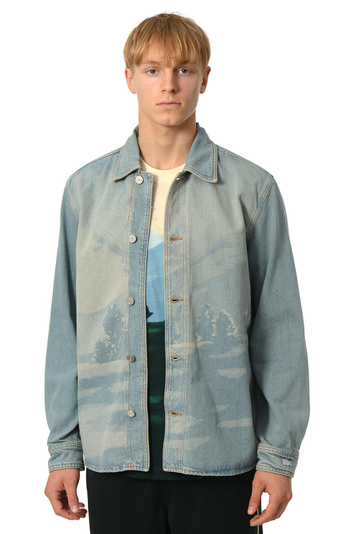 Sobrecamisa vaquera LACOSTE con estampado de paisajes