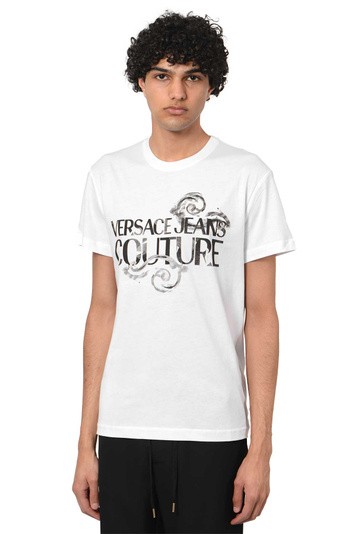 VERSACE JEANS COUTURE Watercolor Baroque T-Shirt Weiß