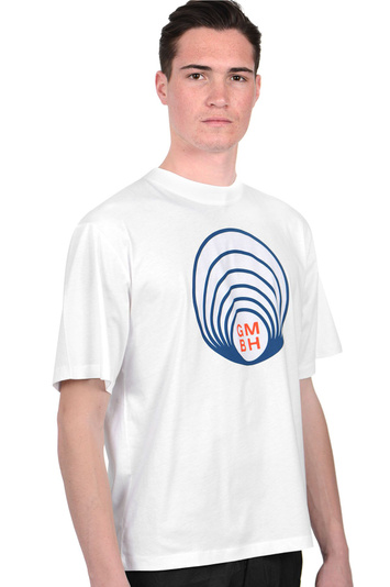 GMBH Logo White T-Shirt . Men . XS