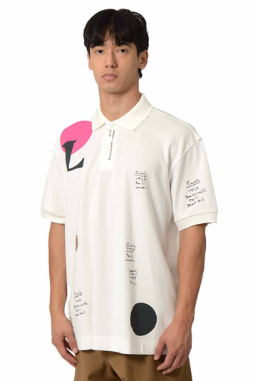 LACOSTE Tournement Victories Polo-Shirt White . Men . M