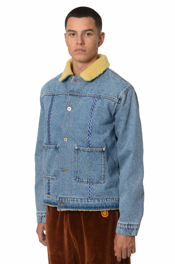 DRÔLE DE MONSIEUR La Veste Denim Tressée Jacket