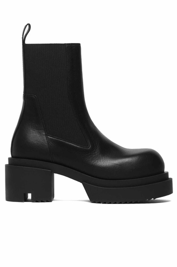 RICK OWENS Concordians Beatle Bogun Boots Black . Men . 41