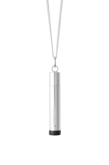 AMBUSH Silver Pill Case Necklace
