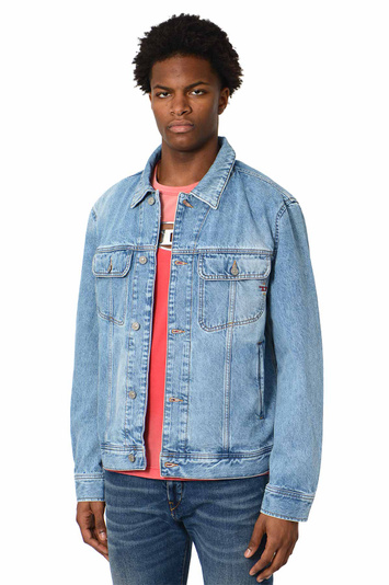 DIESEL D-Barcy Denim Jacket Blue . Men . S