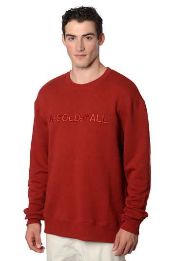 A-COLD-WALL* Deep Red Logo Sweatshirt . Men . S
