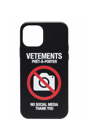 VETEMENTS No Social Media IPhone 12 Pro Case