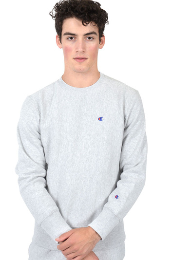 CHAMPION Small Logo Grey Sweatshirt . Men . S