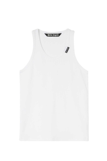 PALM ANGELS Essential Tank Top White . Men . S