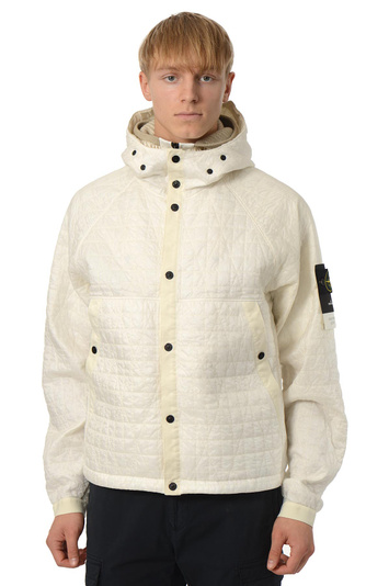 STONE ISLAND 4100023 Veste QUILTED-TC Ivoire