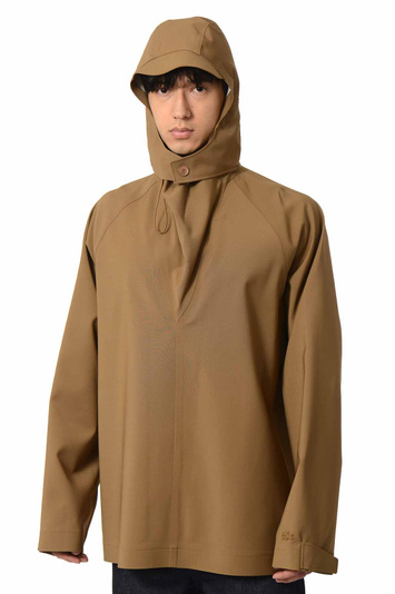 LACOSTE Pull Over Parka Cookie Marrón