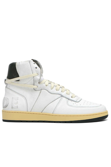 RHUDE Rhecess Sky Hi-Top Sneakers Grey/White . Men . 12 UK