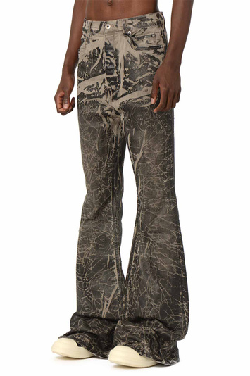 DRKSHDW Concordians Bolan 黑色水洗烫金靴型牛仔裤 