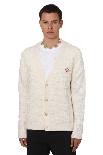 CASABLANCA Column Stitch Cardigan