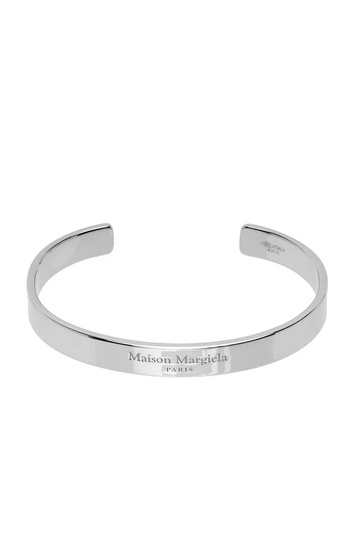 MAISON MARGIELA Logo Cuff Bracelet 7mm . Men . 7