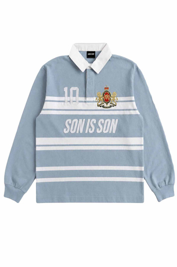 SiS Crest Polo Blue . Men . L